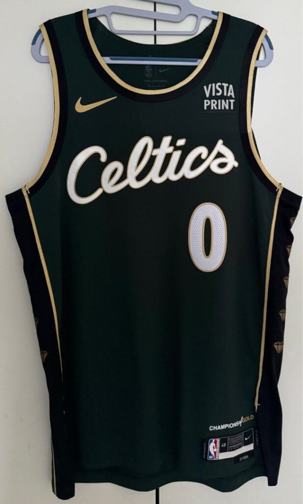 The Boston Celtics black jersey