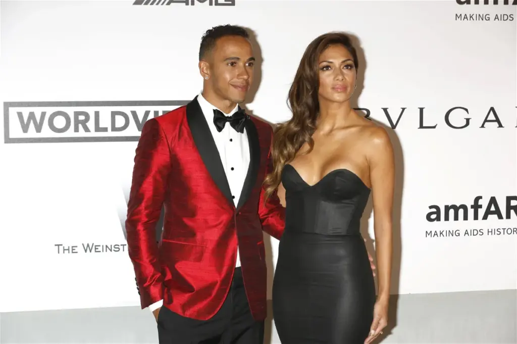 Lewis Hamilton and spouse