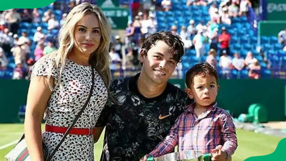 Taylor Fritz and his family