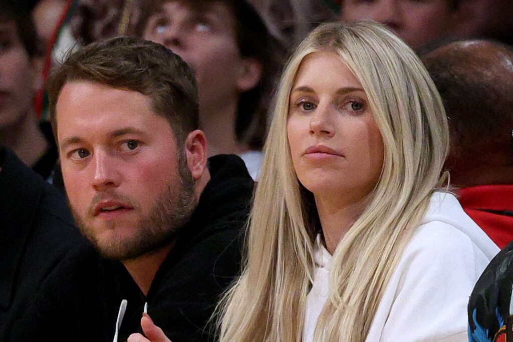 Matthew Stafford and his Wife