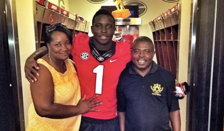 Sony Michel and his parent